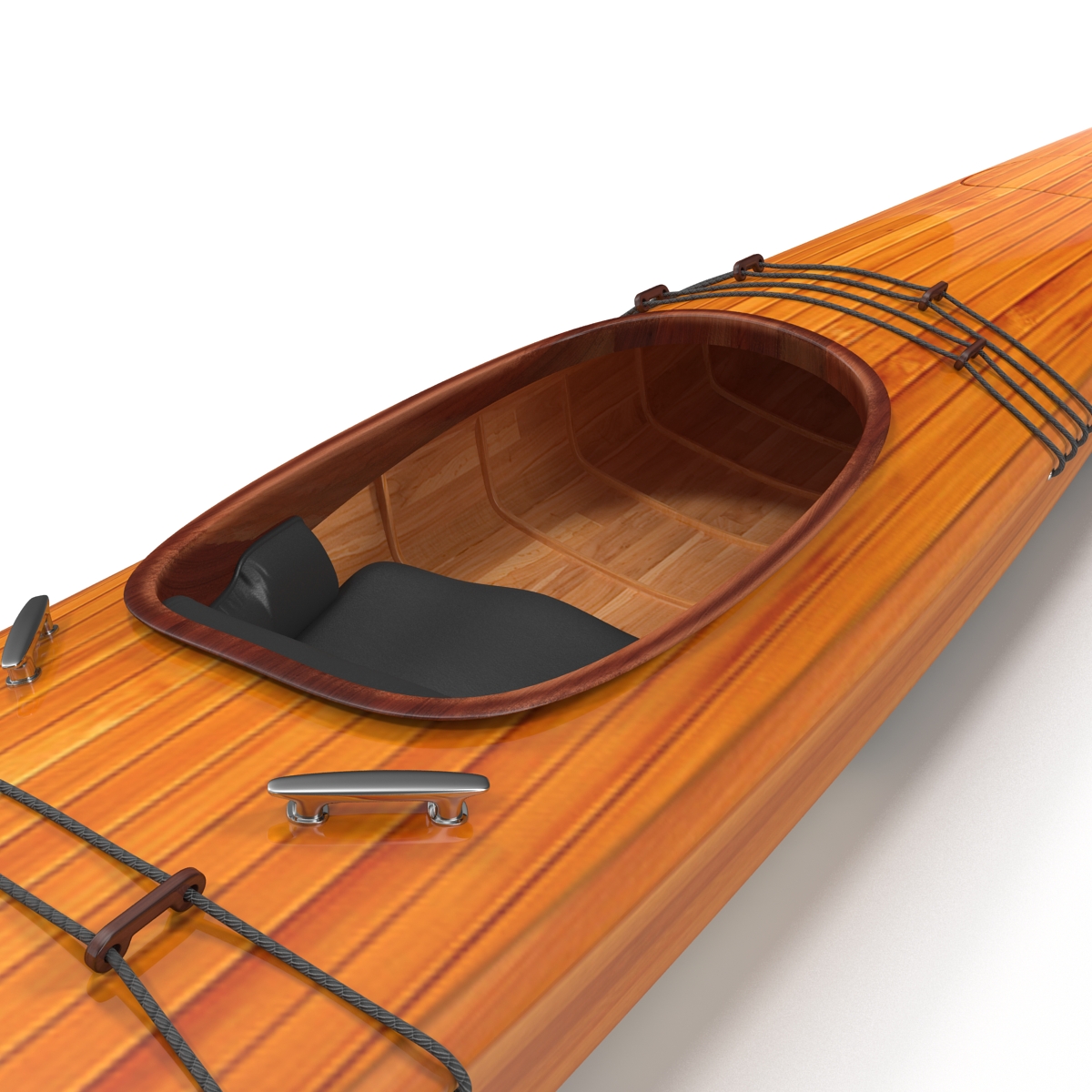 Kayak 4 with Paddle 3D model