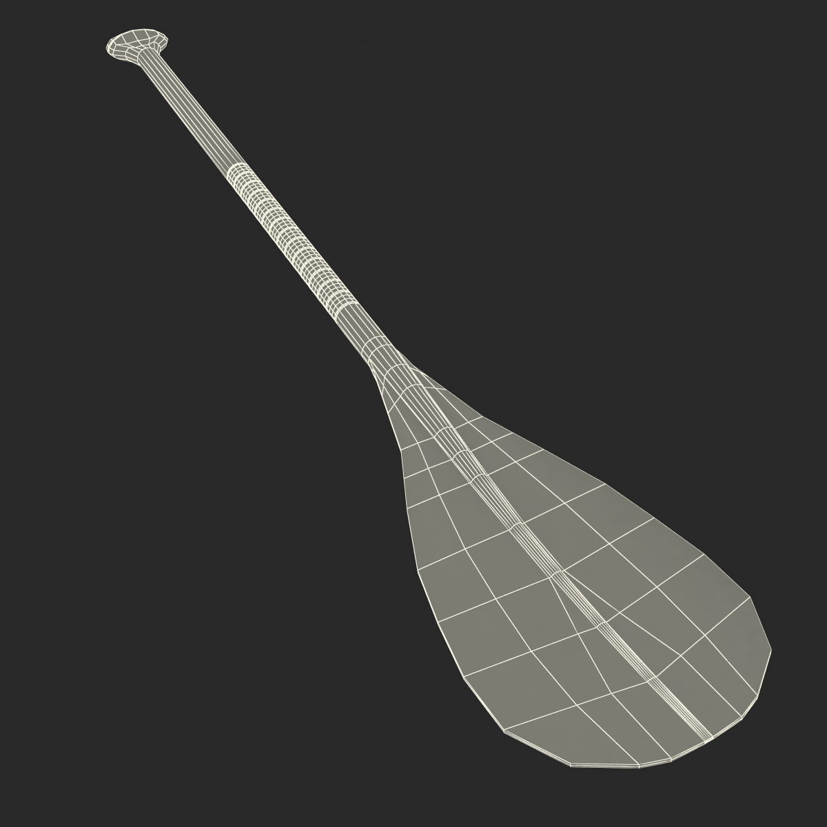 Kayak 4 with Paddle 3D model