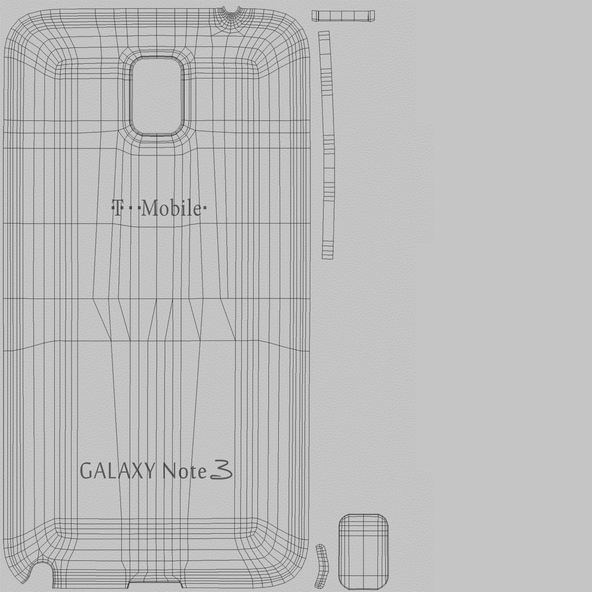 3D model Samsung Galaxy Note 3 Set