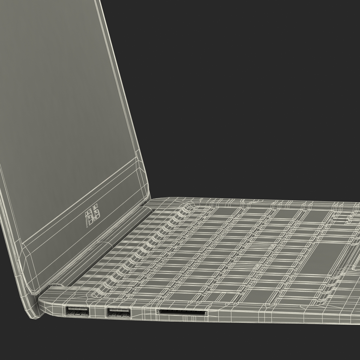 3D model Laptop Asus Zenbook UX305