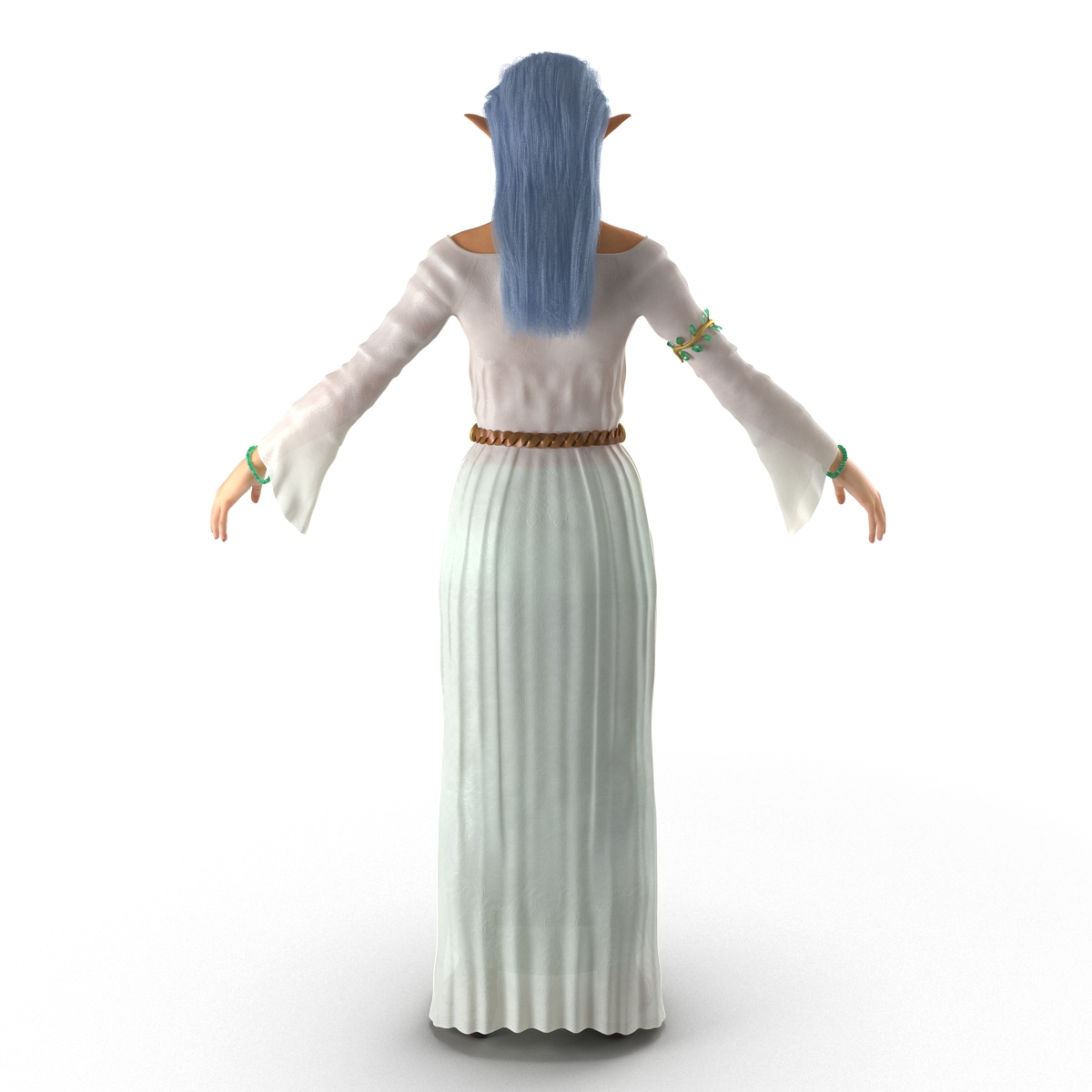 Female Elf Rigged 3D