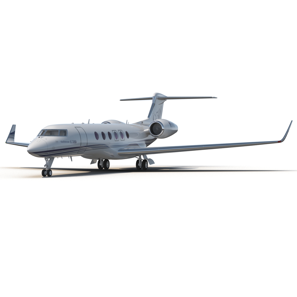 3D model Business Jet Gulfstream G500 Rigged