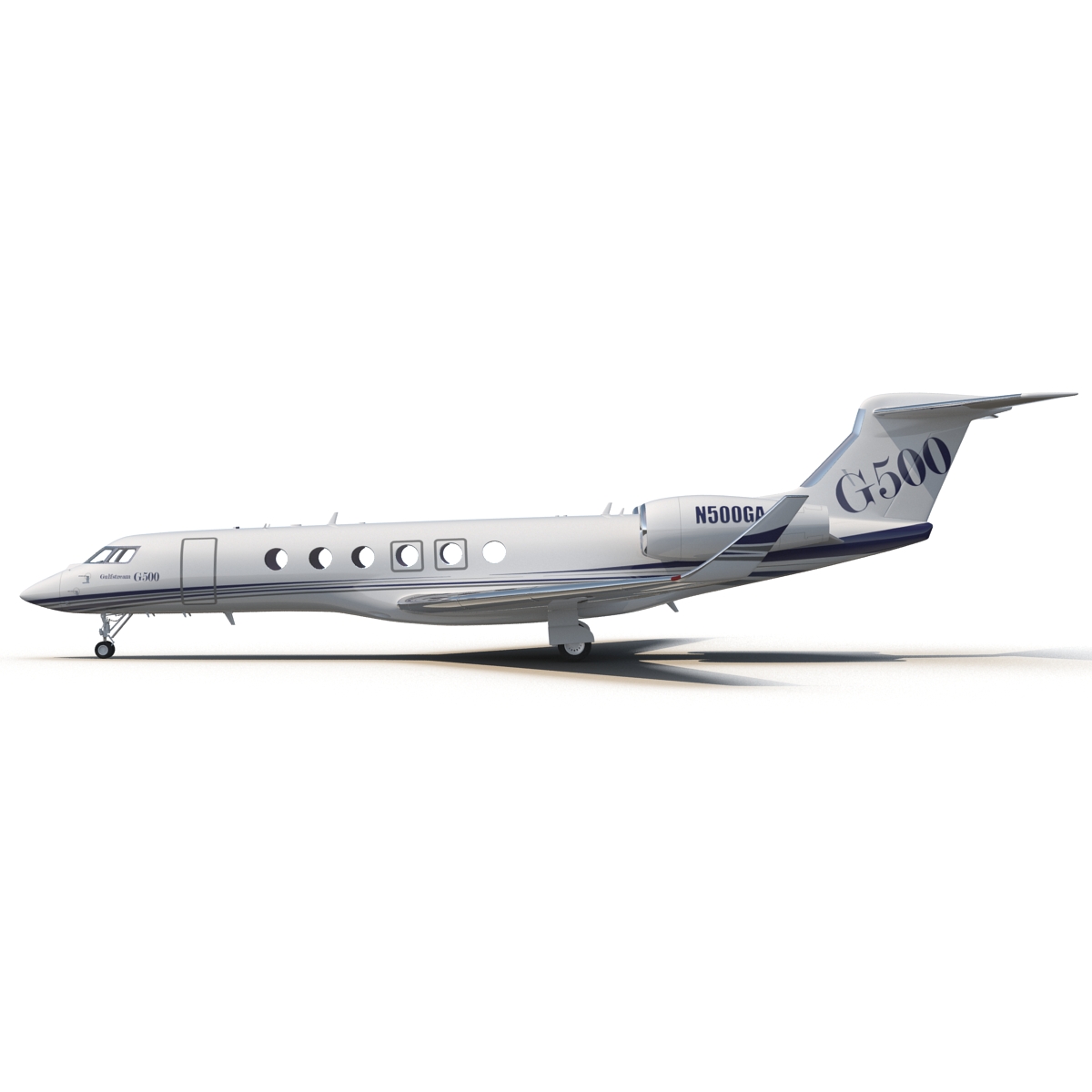 3D model Business Jet Gulfstream G500 Rigged