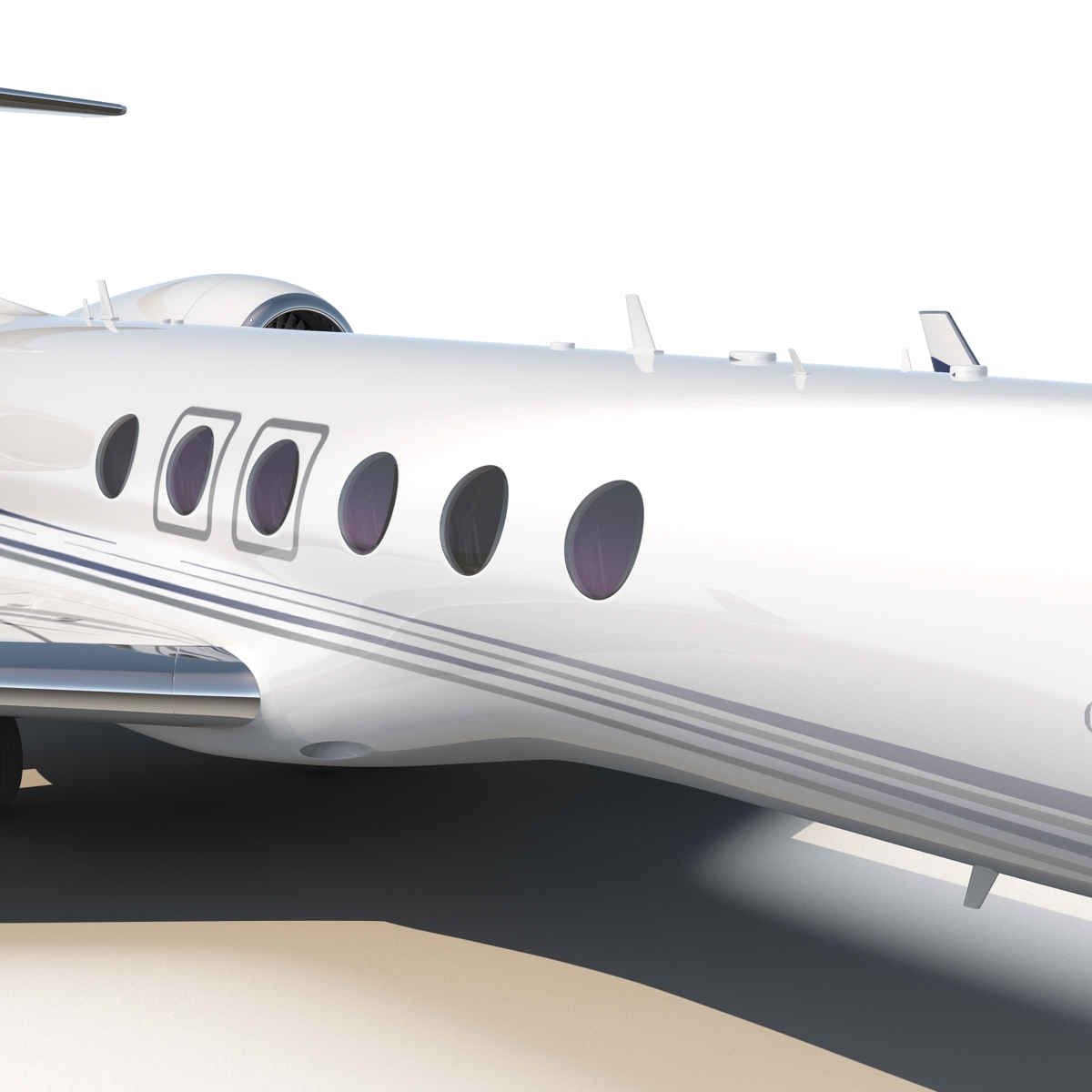 3D model Business Jet Gulfstream G500 Rigged