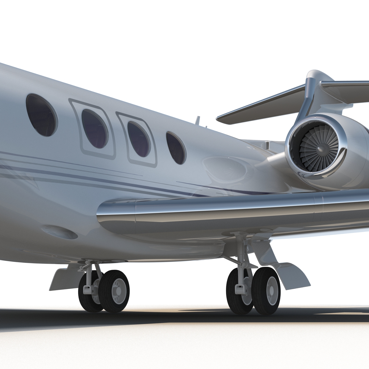 3D model Business Jet Gulfstream G500 Rigged