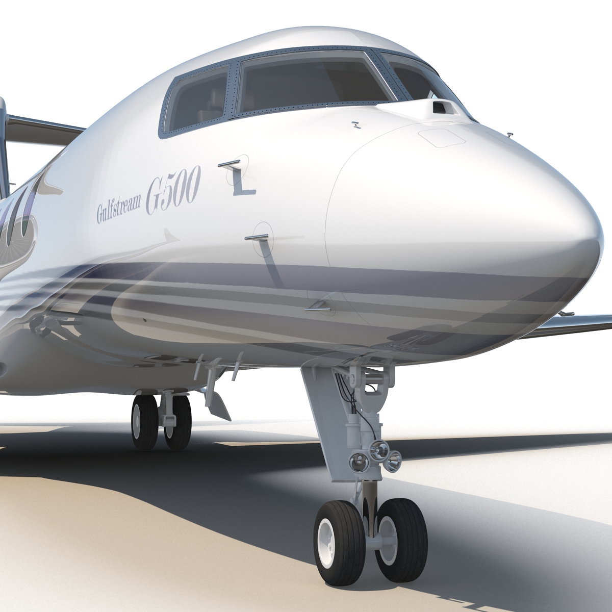 3D model Business Jet Gulfstream G500 Rigged