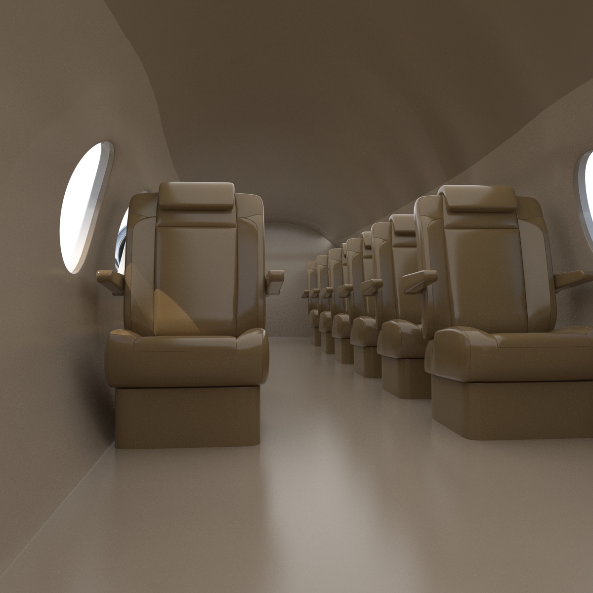 3D model Business Jet Gulfstream G500 Rigged