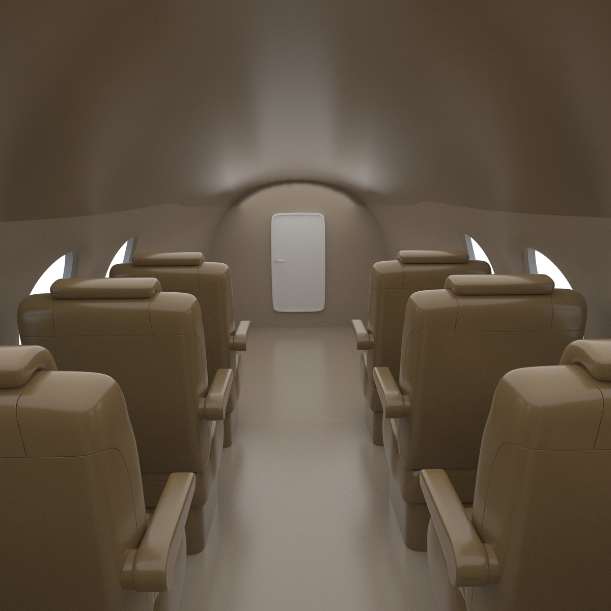 3D model Business Jet Gulfstream G500 Rigged