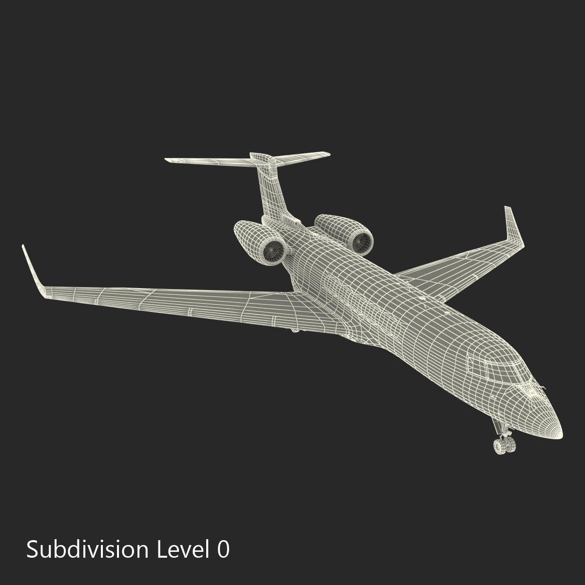 3D model Business Jet Gulfstream G500 Rigged