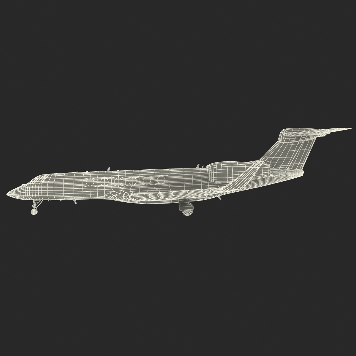 3D model Business Jet Gulfstream G500 Rigged