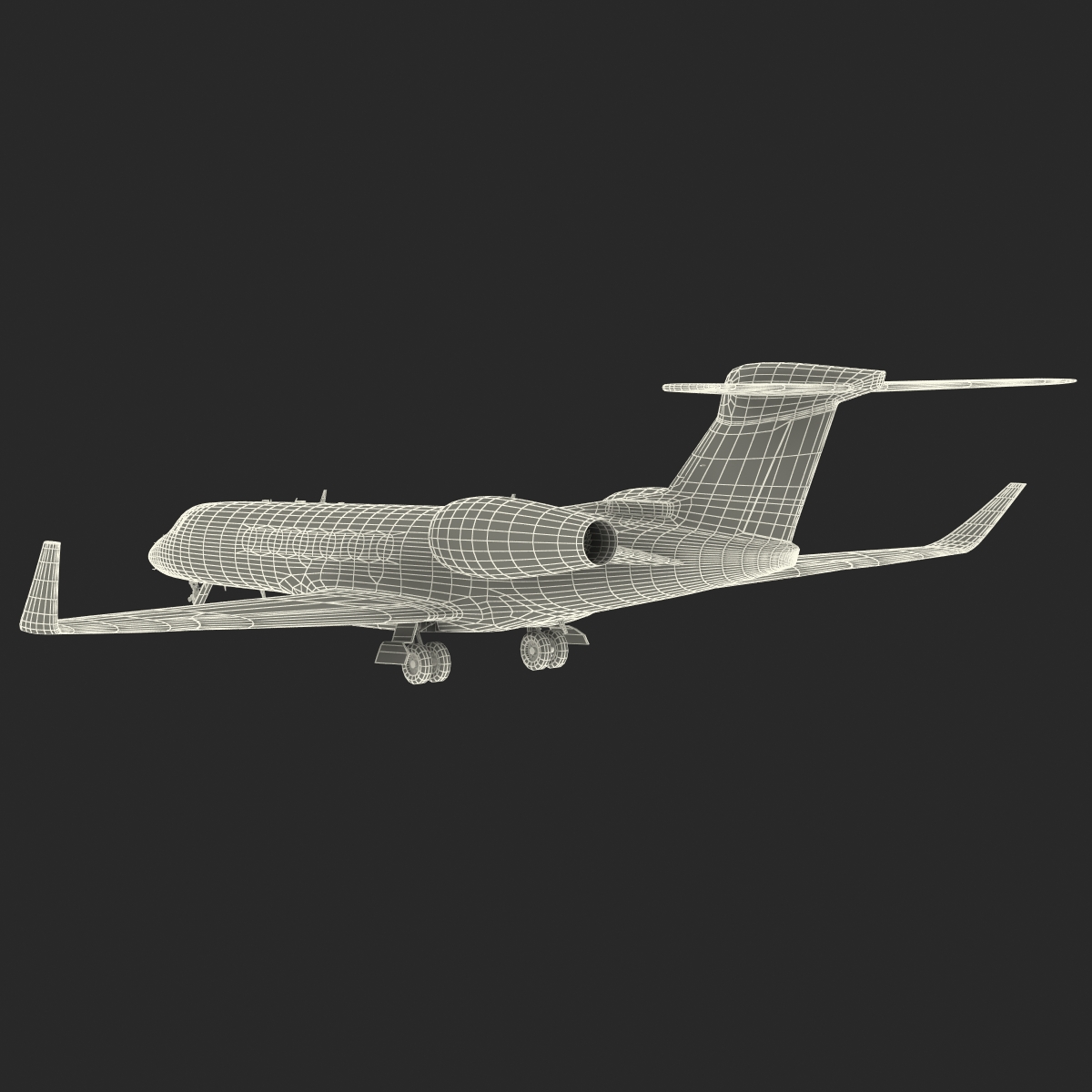 3D model Business Jet Gulfstream G500 Rigged