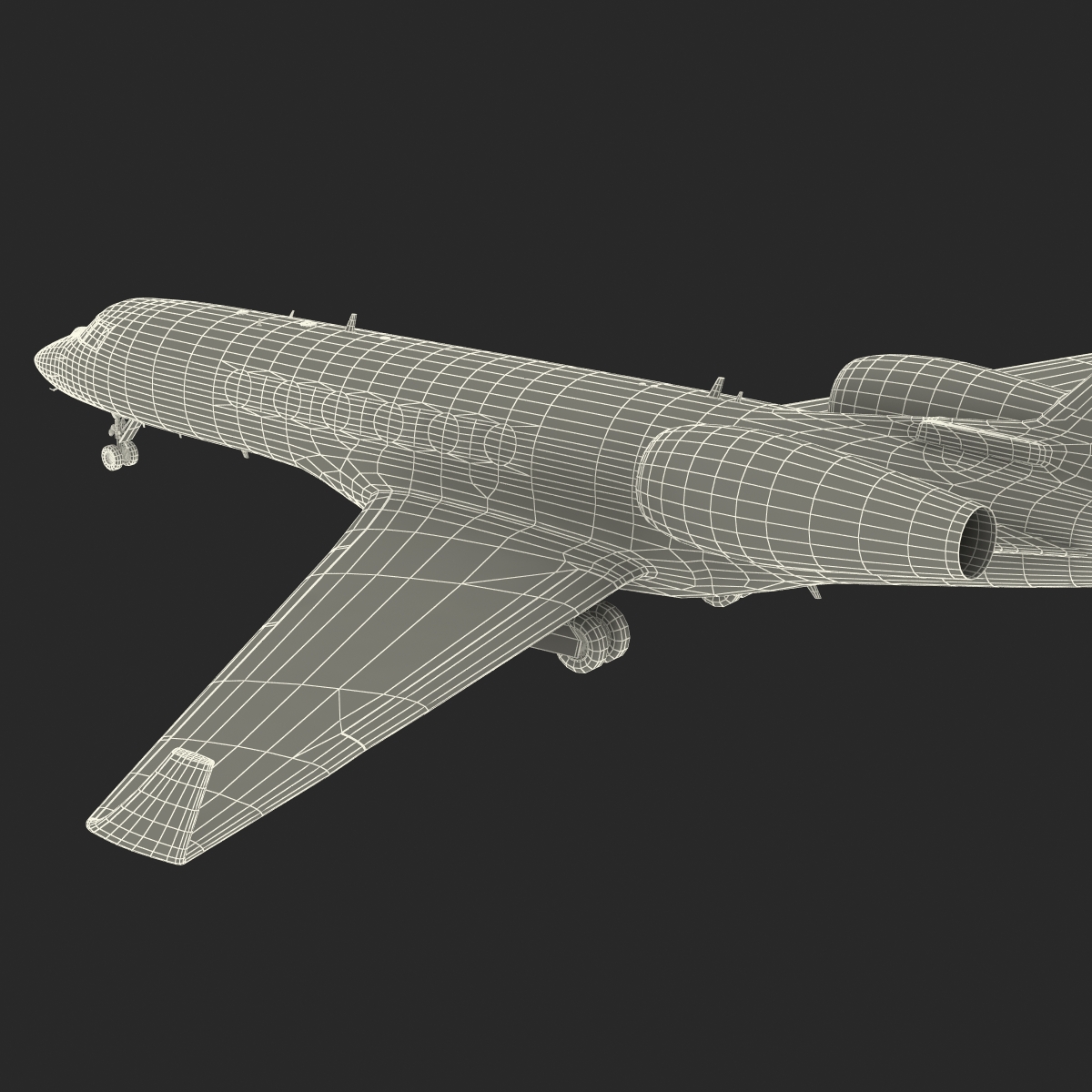 3D model Business Jet Gulfstream G500 Rigged