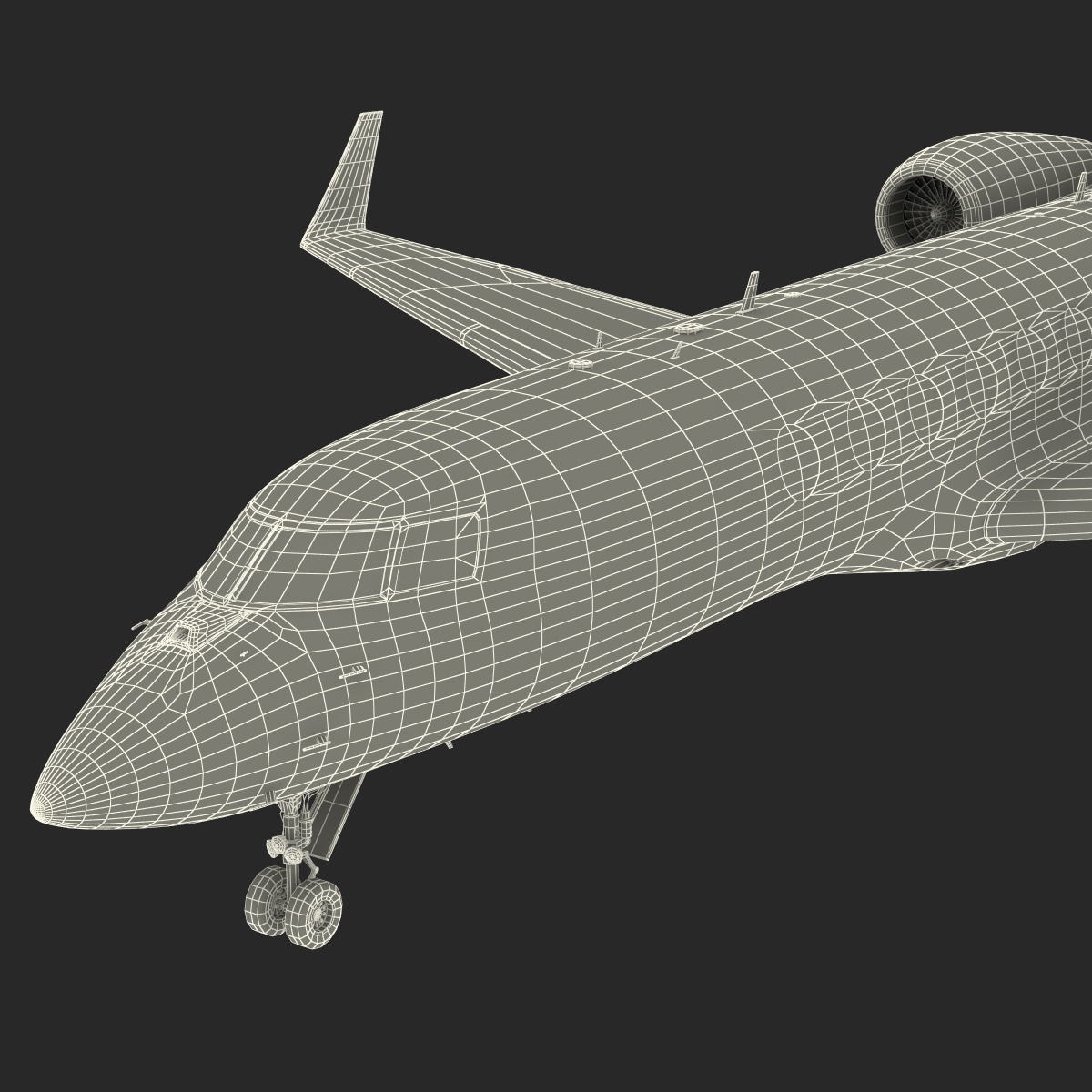 3D model Business Jet Gulfstream G500 Rigged