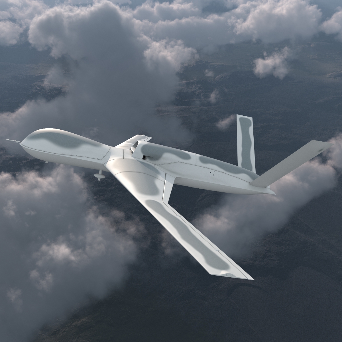 General Atomics Avenger UAV 3D