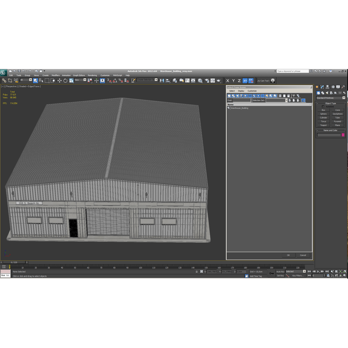 3D model Warehouse Building 2