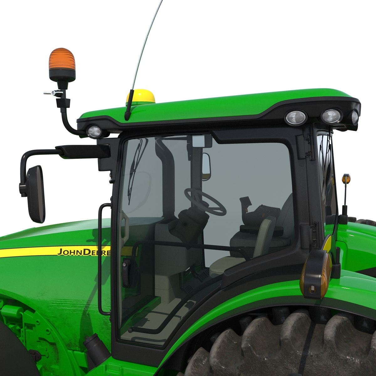 Tractor John Deere 8RT 3D