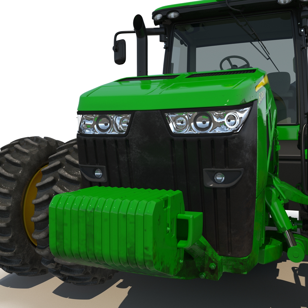 Tractor John Deere 8RT 3D