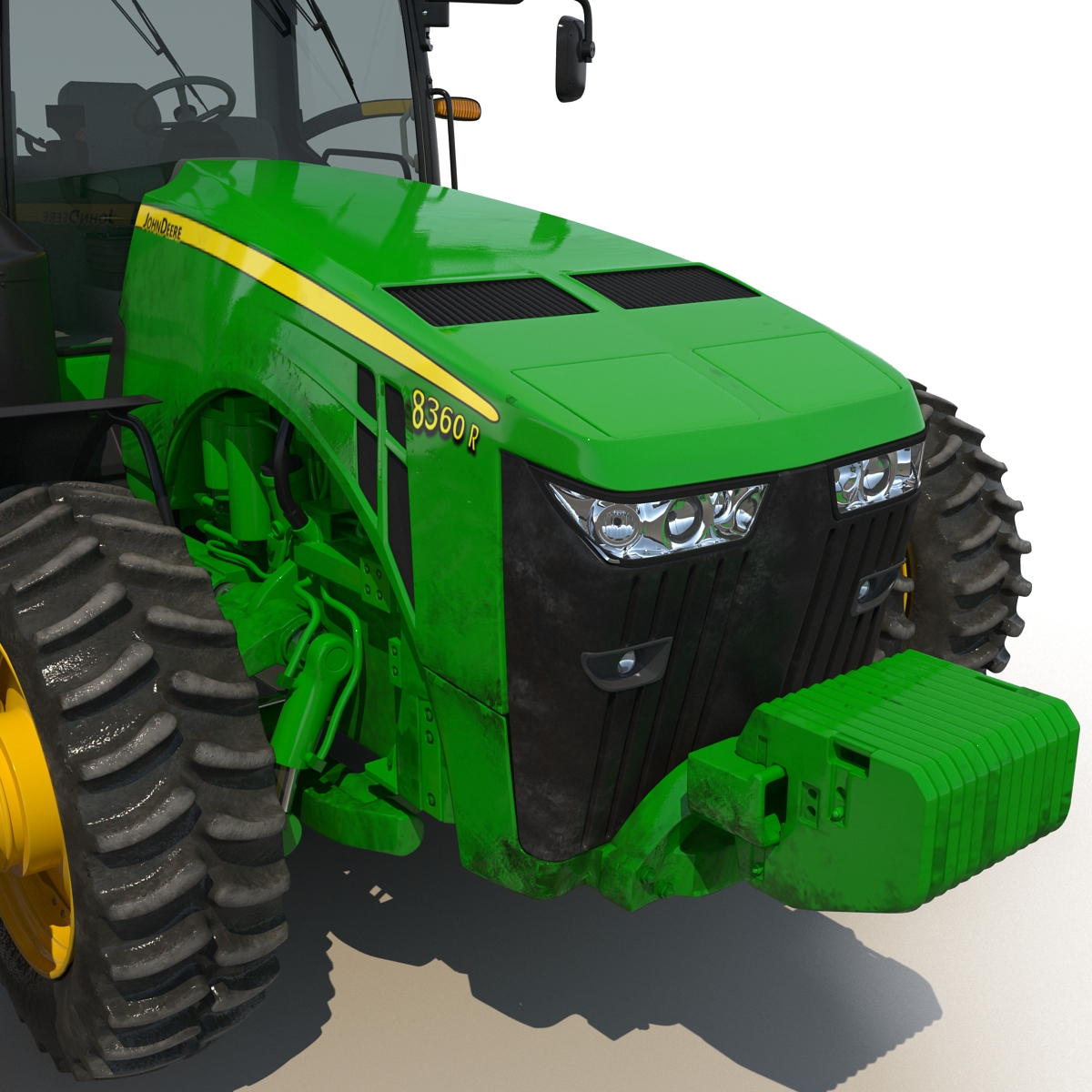 Tractor John Deere 8RT 3D