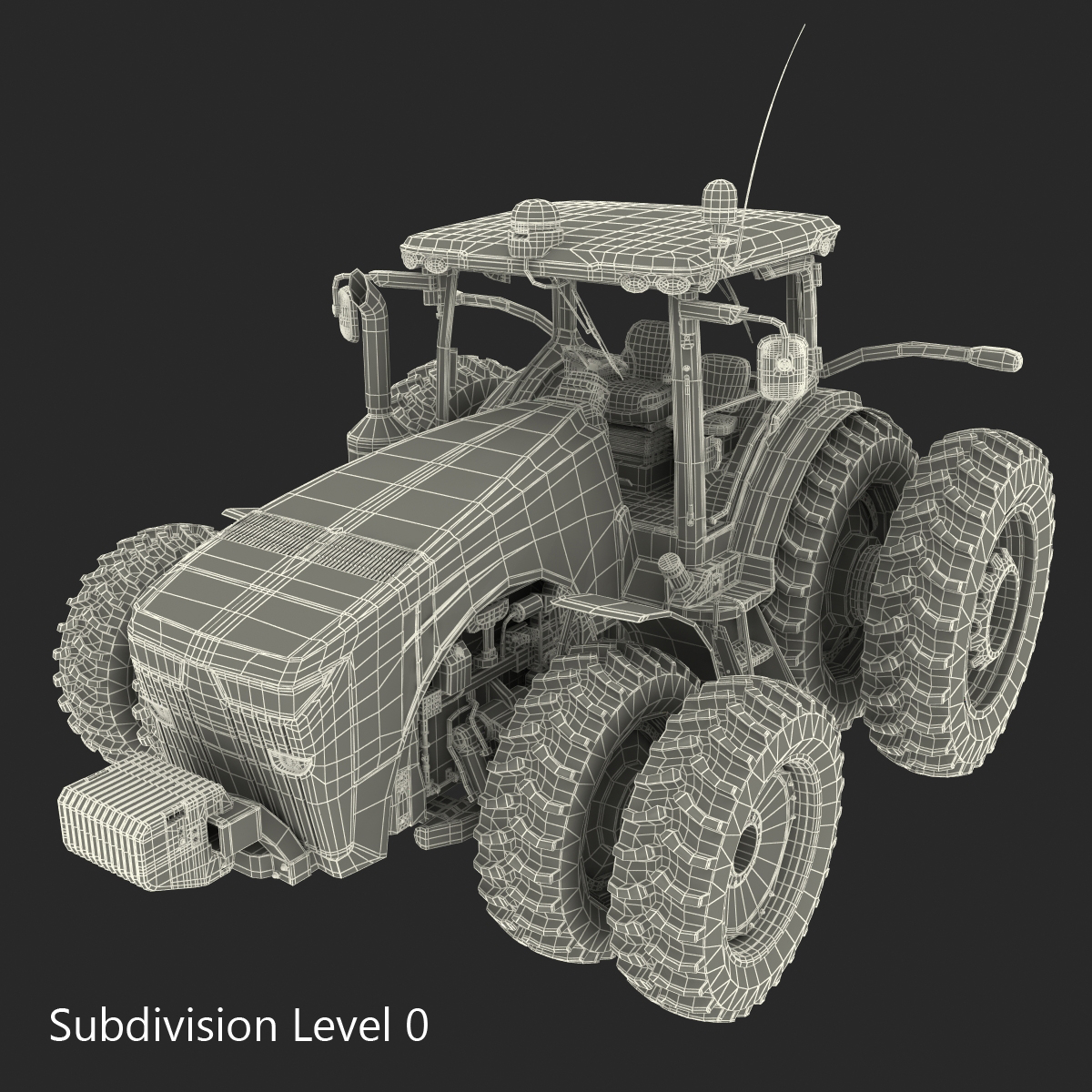 Tractor John Deere 8RT 3D