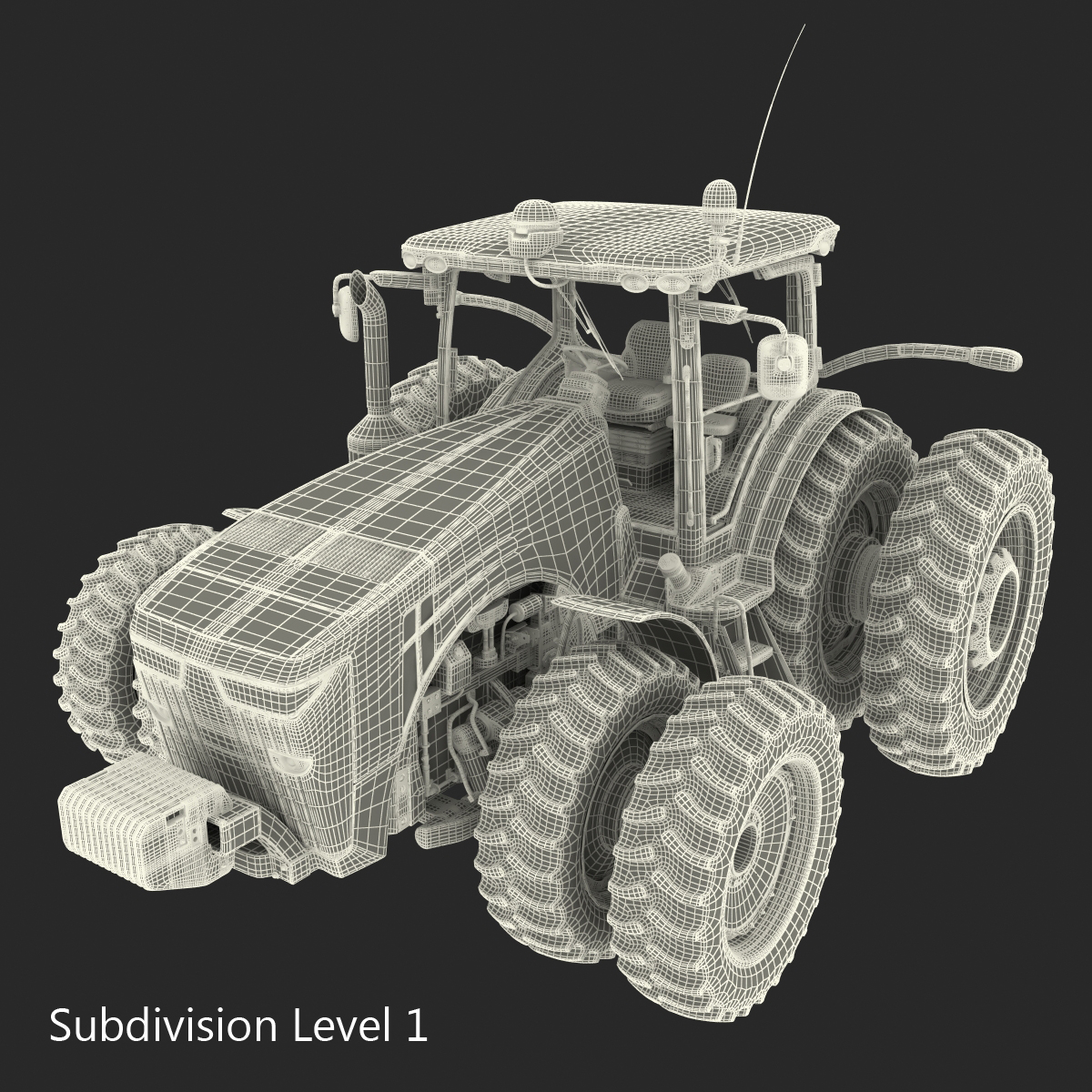 Tractor John Deere 8RT 3D