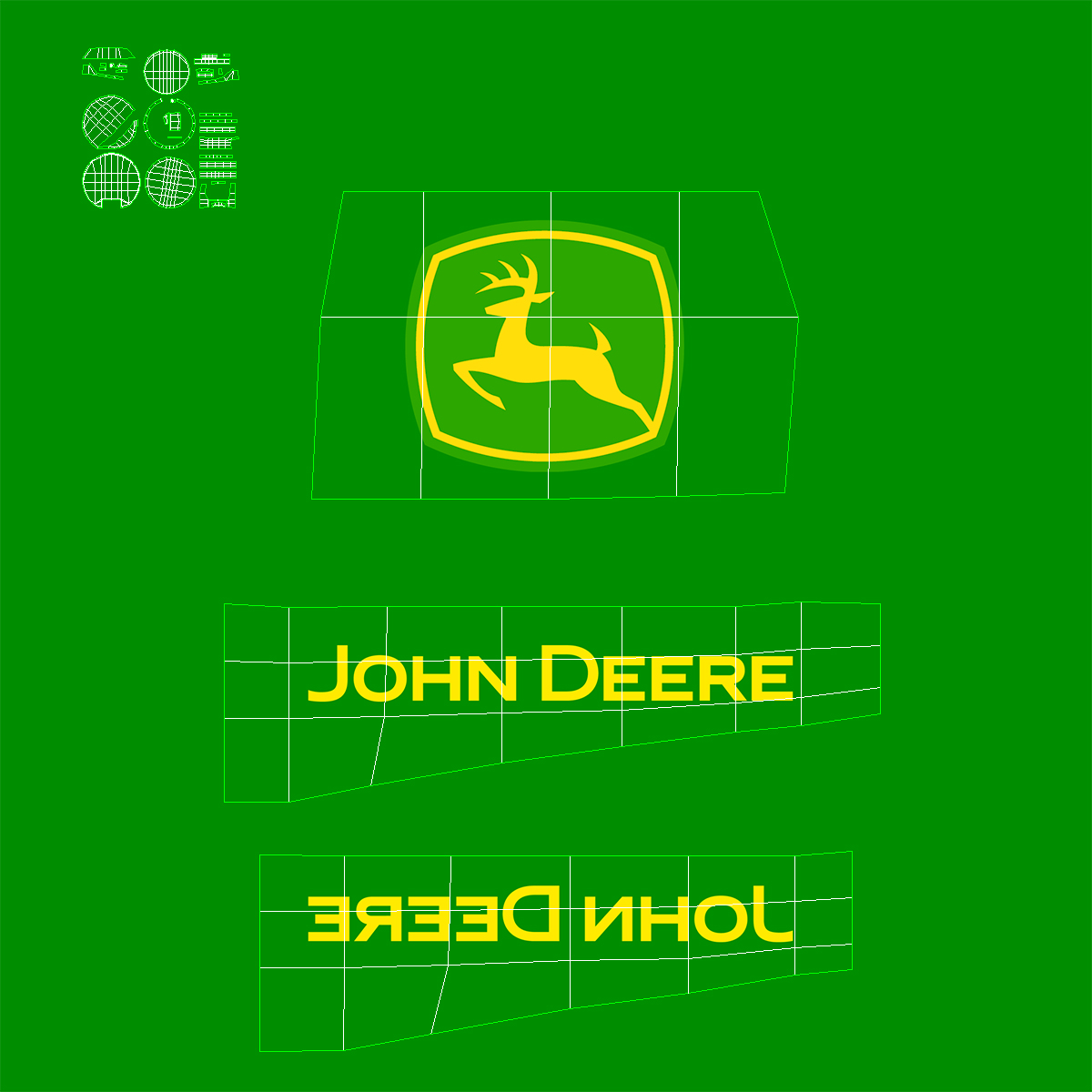 Tractor John Deere 8RT 3D