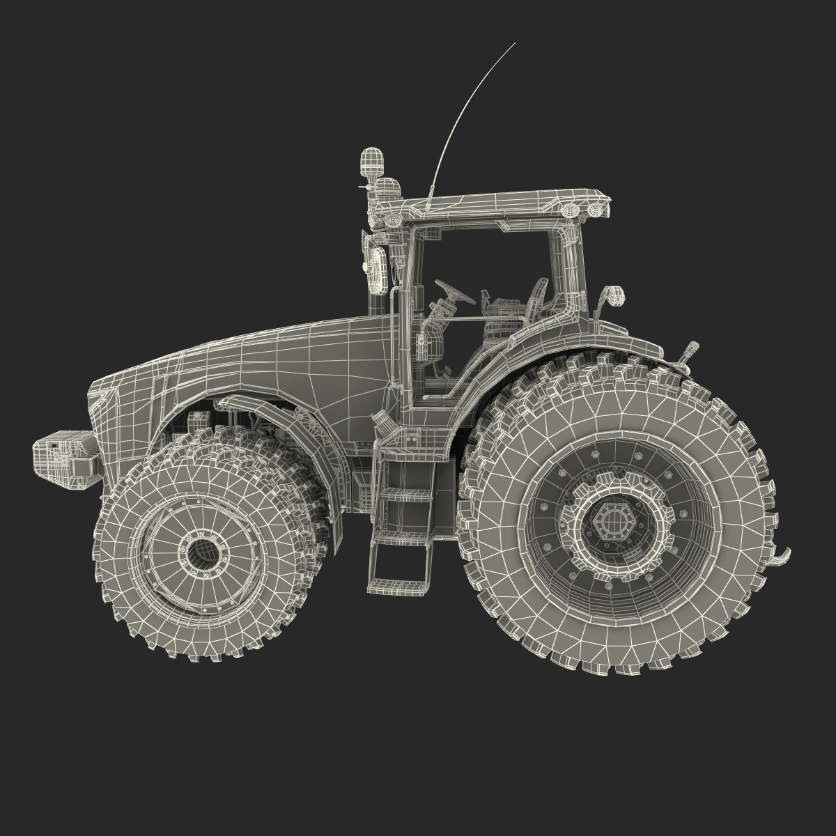 Tractor John Deere 8RT 3D