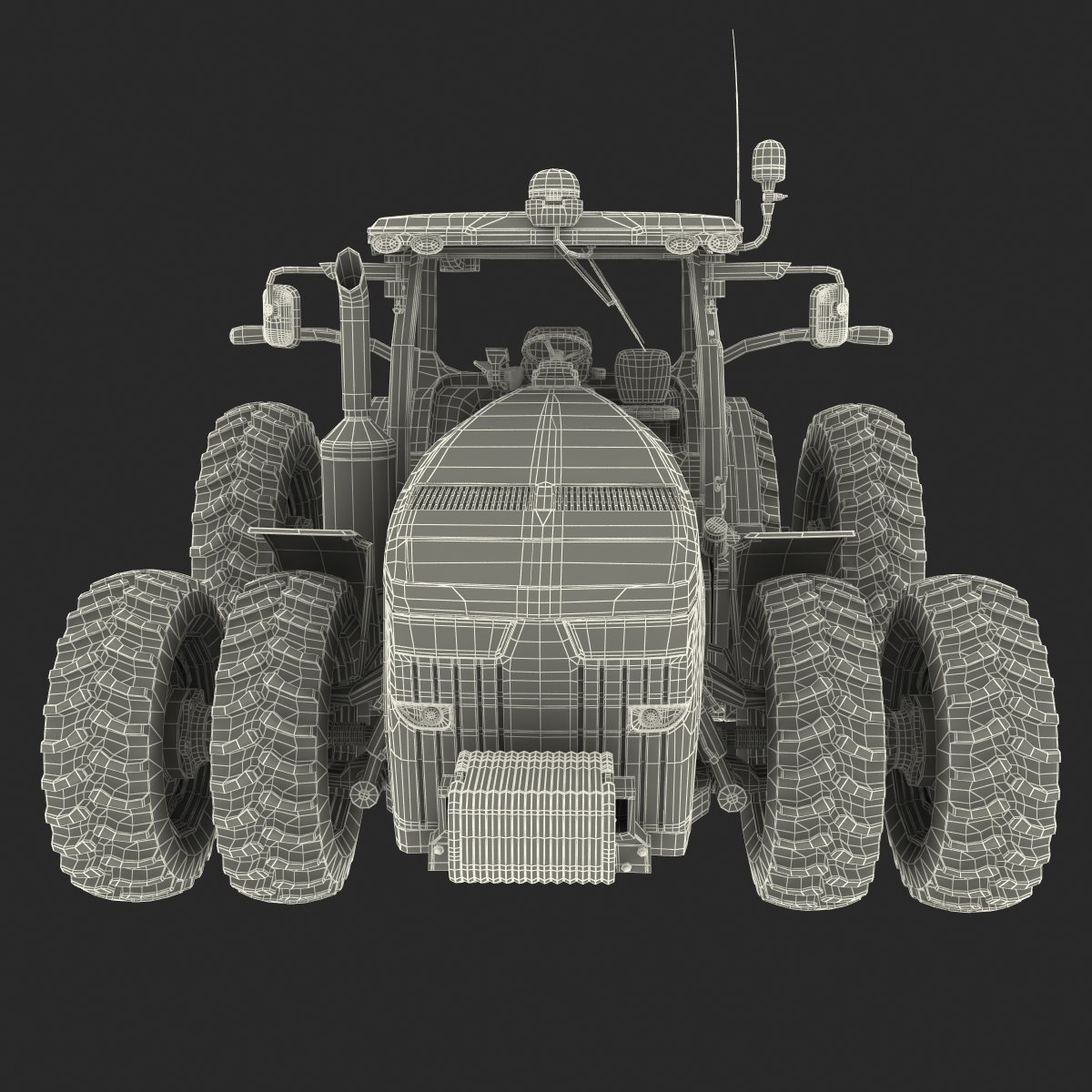 Tractor John Deere 8RT 3D