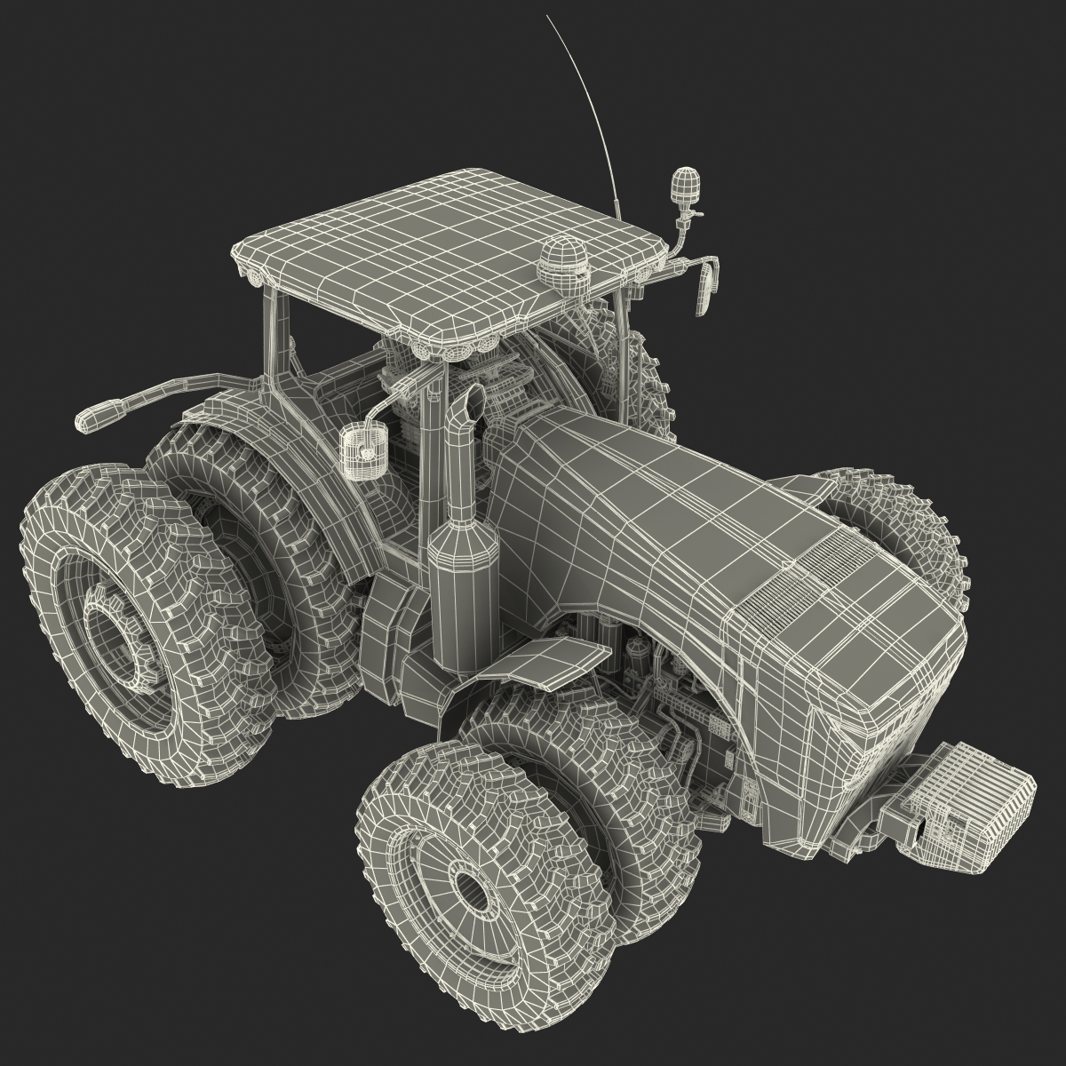 Tractor John Deere 8RT 3D