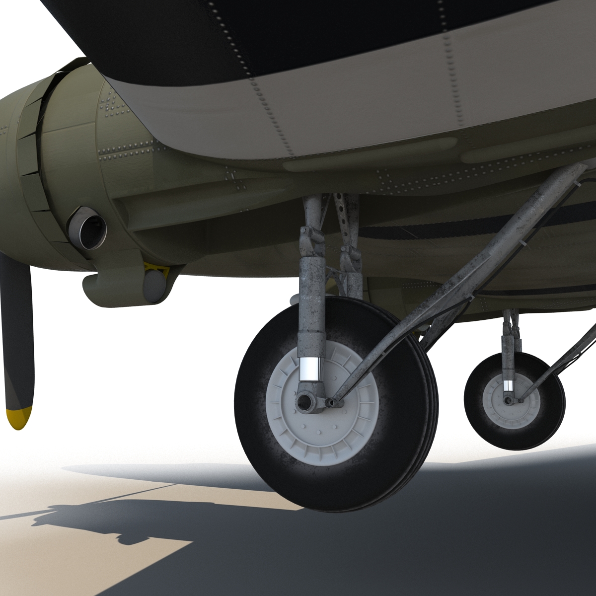 Douglas DC 3 Rigged 3D model