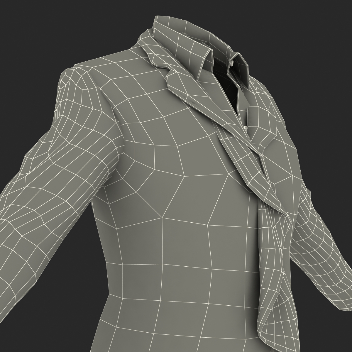 Women Suit Jacket 2 3D model