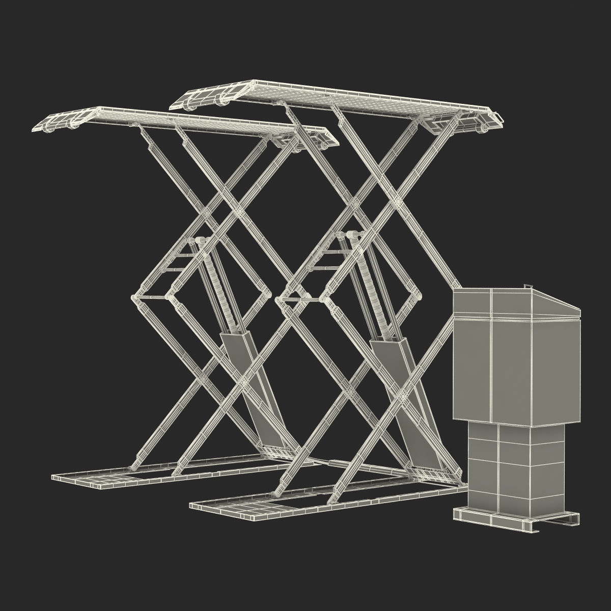 3D Automotive Scissor Lift Generic