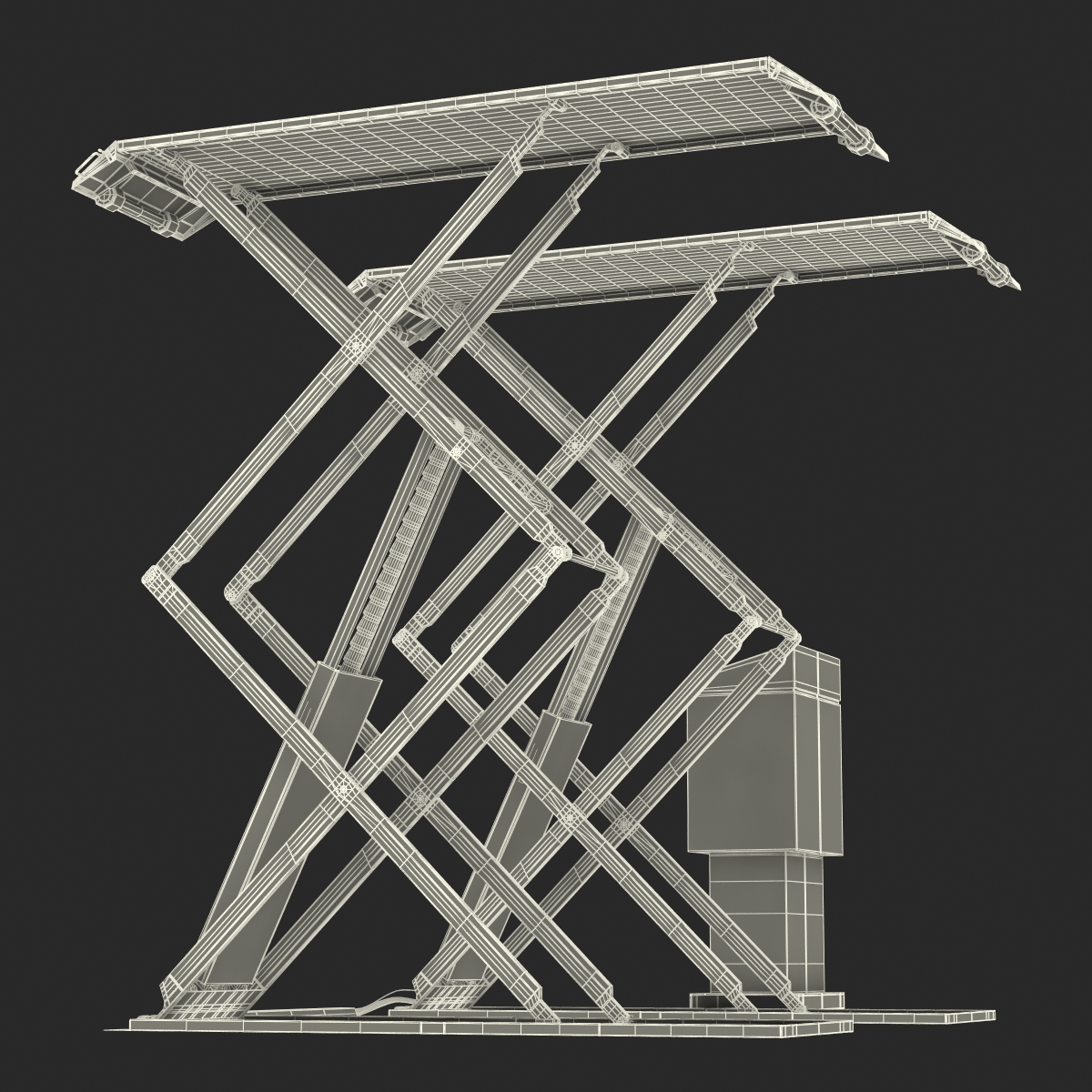 3D Automotive Scissor Lift Generic