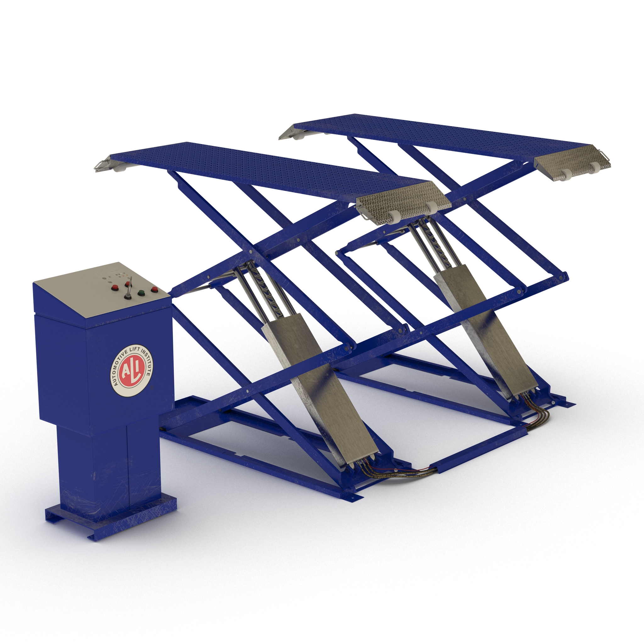 3D model Automotive Scissor Lift Rigged