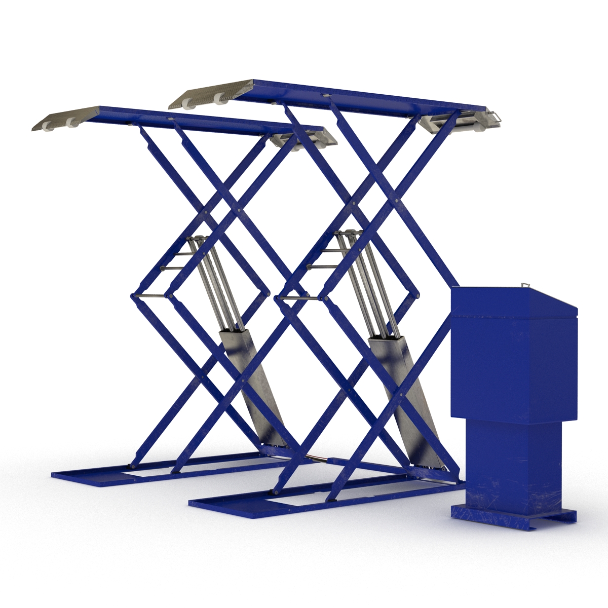 3D Automotive Scissor Lift model