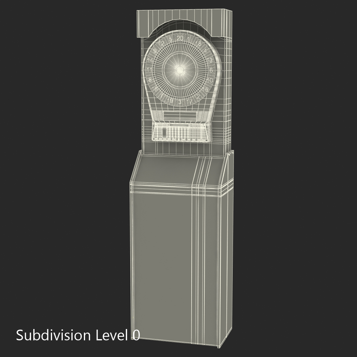 3D Electronic Dartboard Machine model