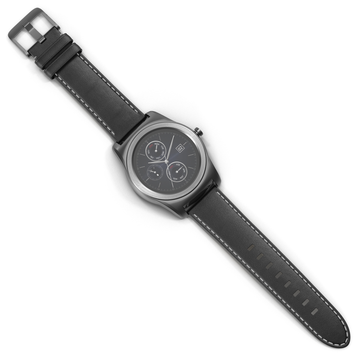 LG Watch Urbane Silver 3D