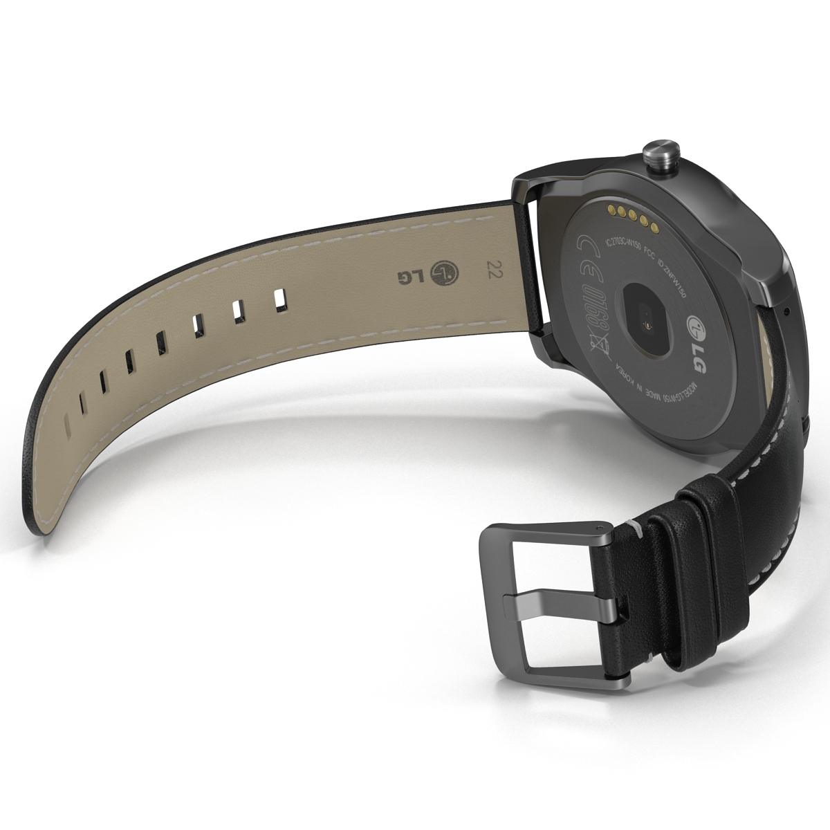 LG Watch Urbane 2 Silver 3D model