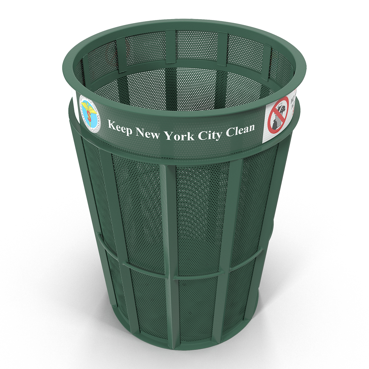 3D model New York Garbage Bin