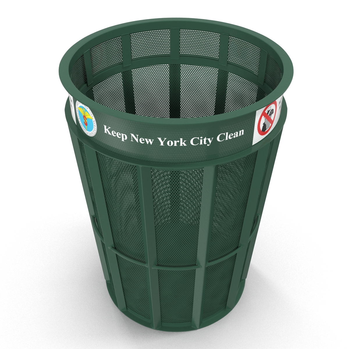 3D model New York Garbage Bin