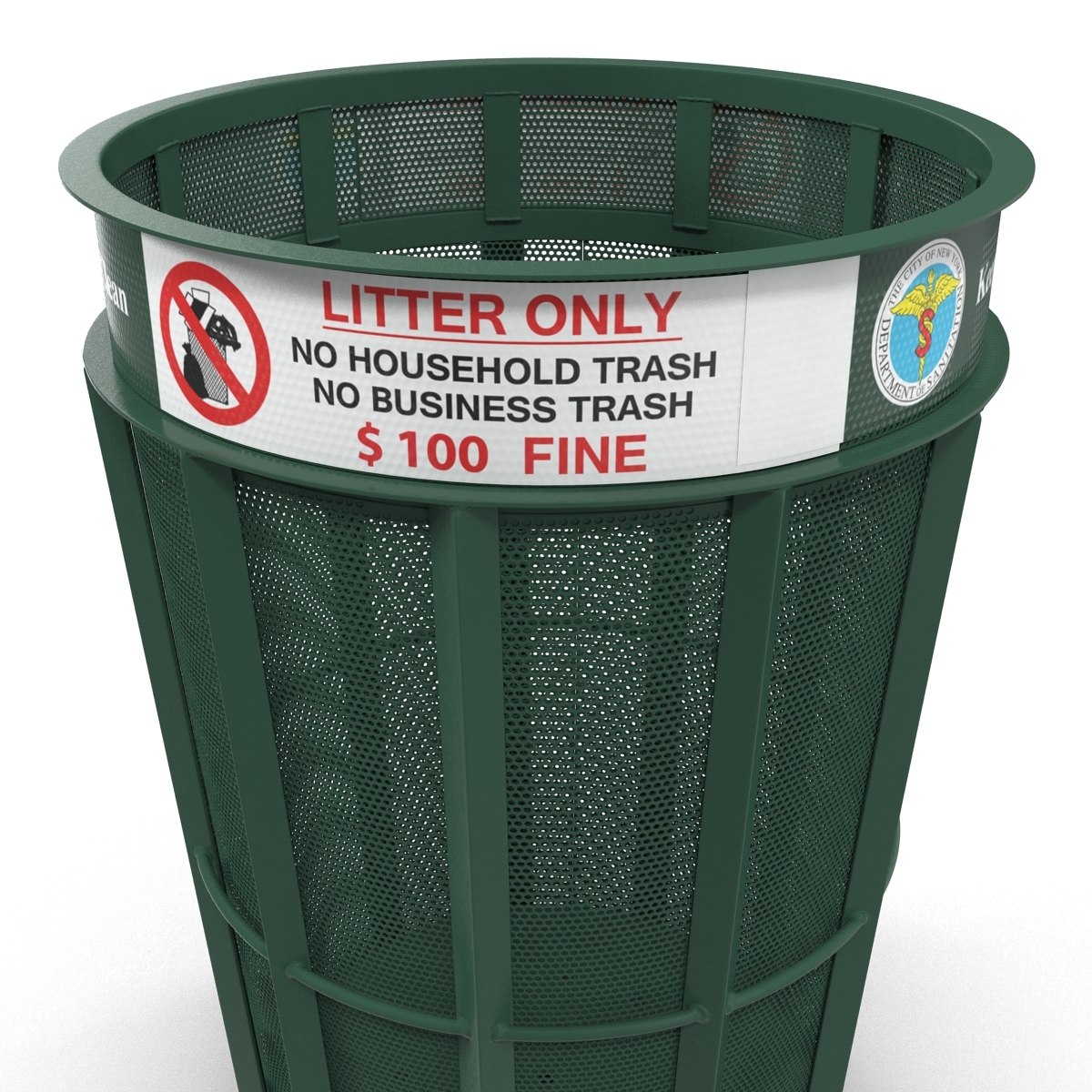 3D model New York Garbage Bin