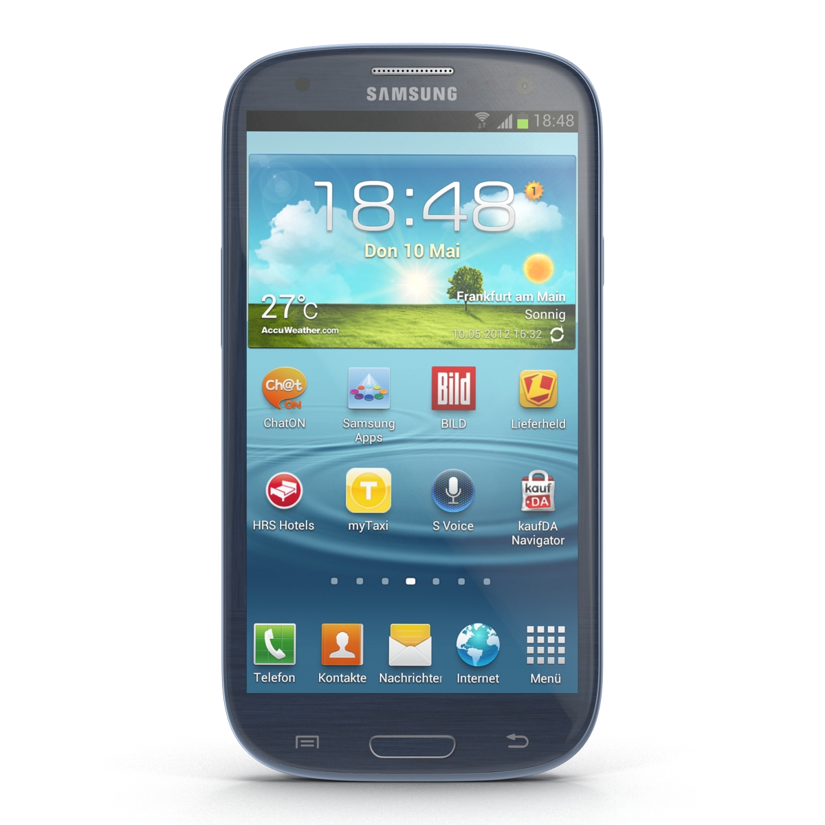 3D model Samsung Galaxy S III Blue