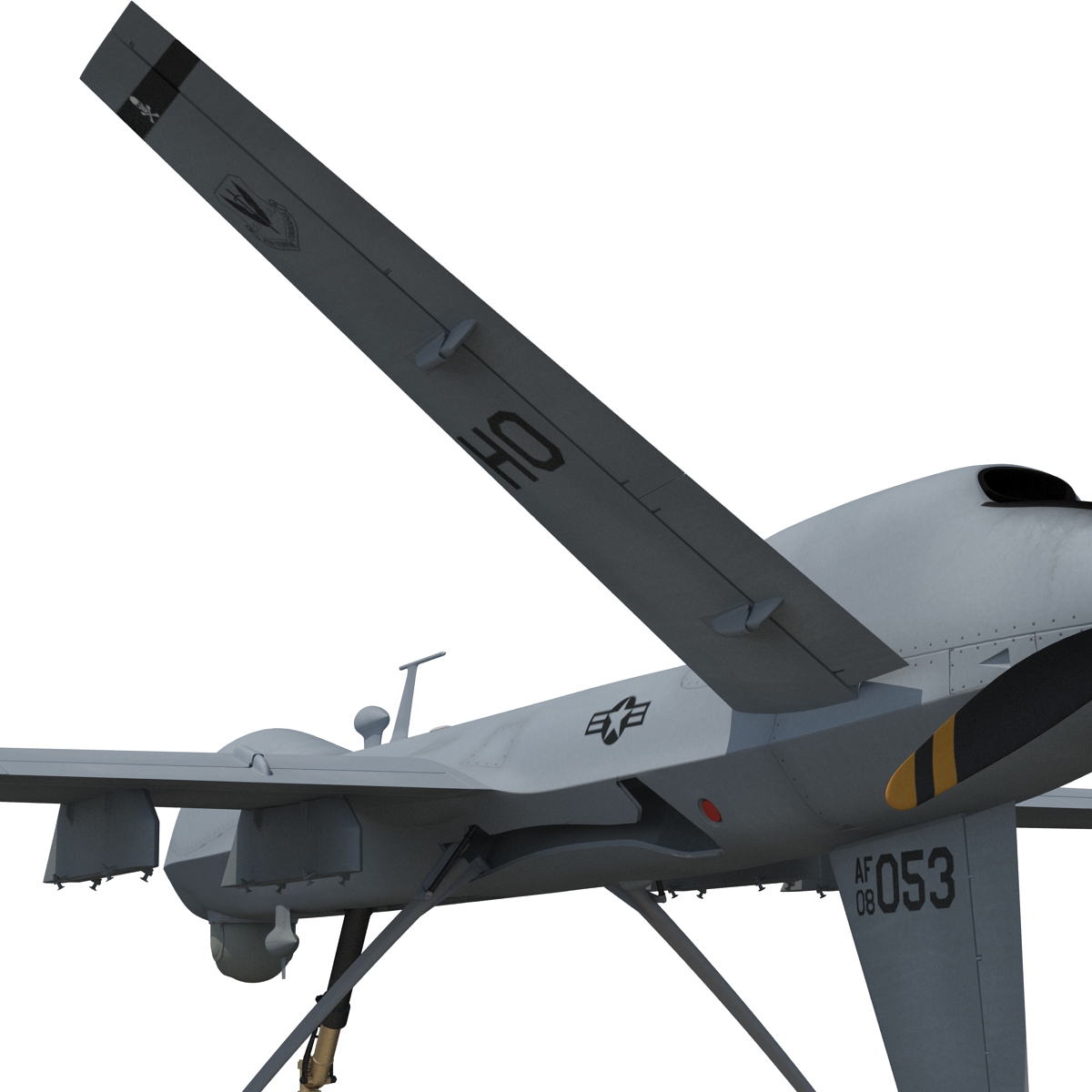 3D model Unmanned Combat Air Vehicle MQ 9 Reaper UAV Rigged