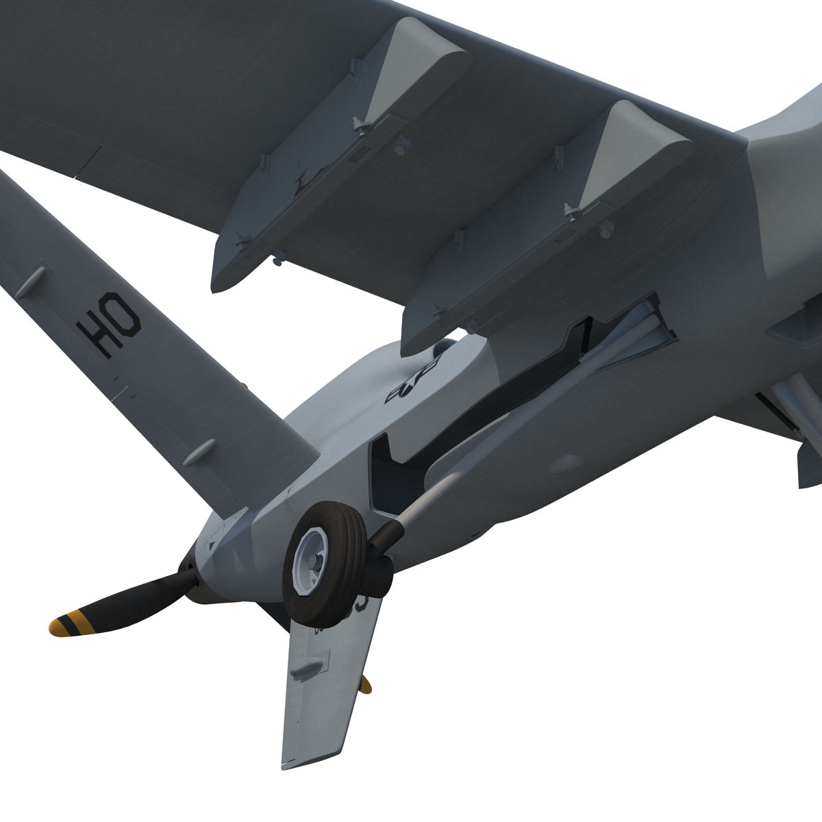 3D model Unmanned Combat Air Vehicle MQ 9 Reaper UAV Rigged