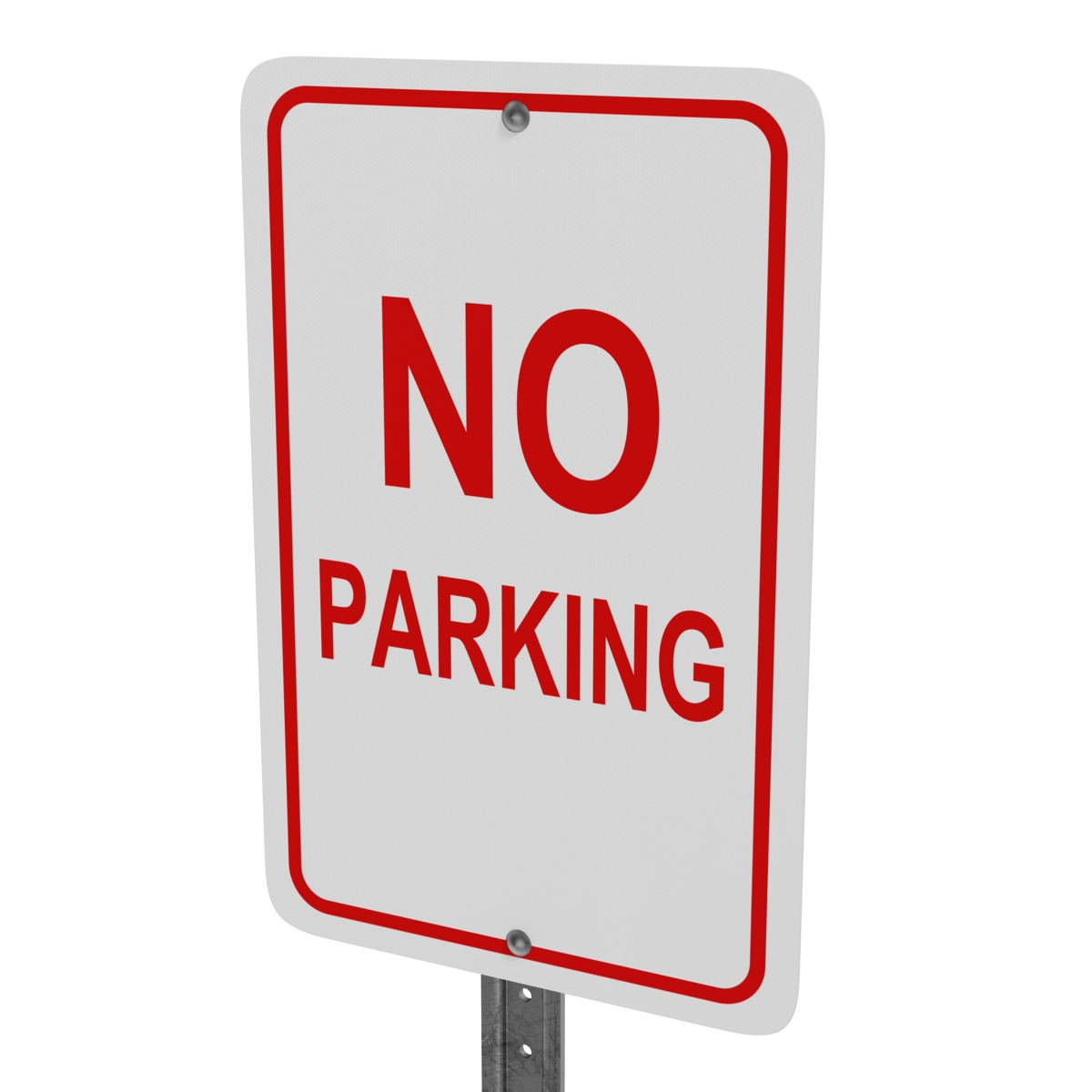 3D model No Parking Sign