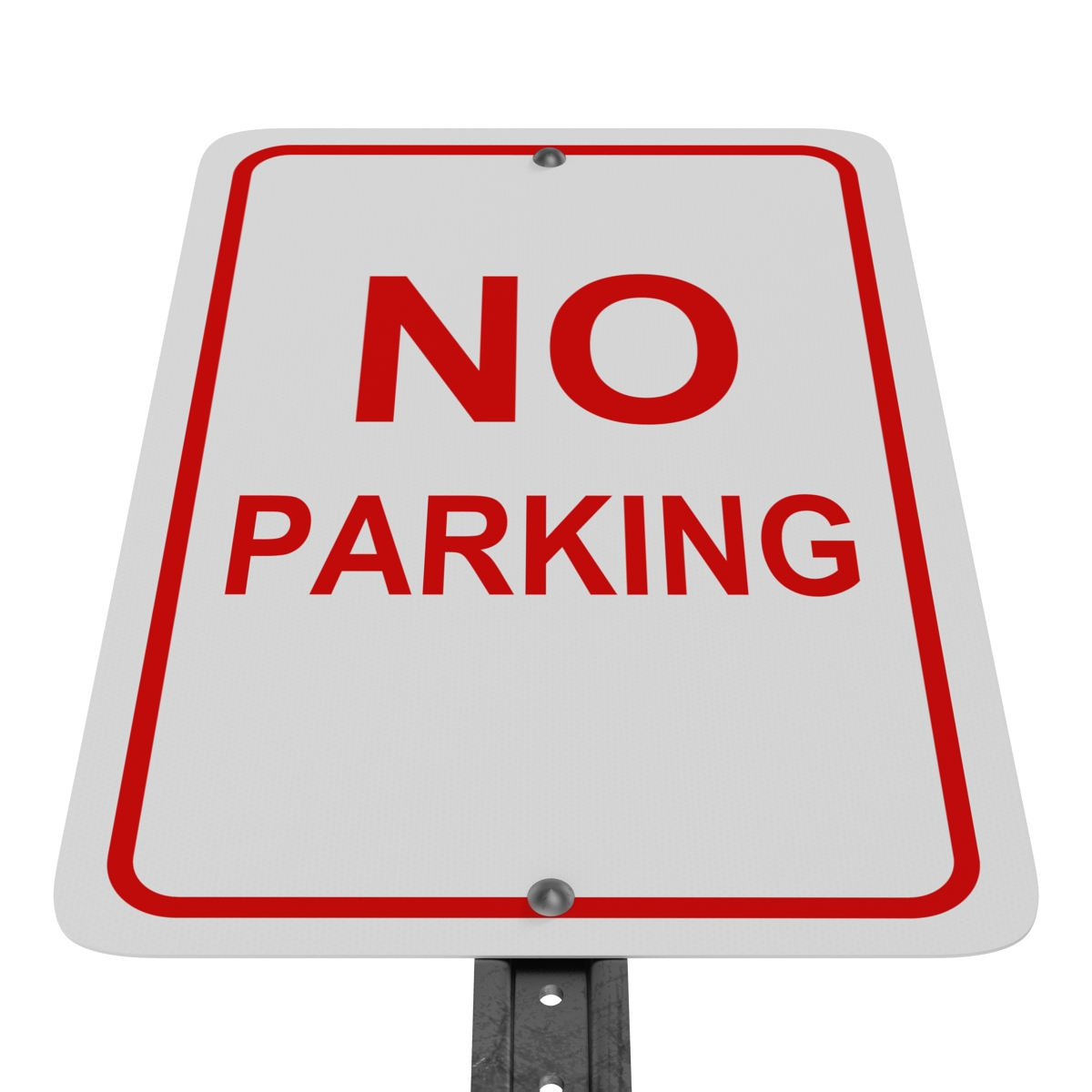 3D model No Parking Sign