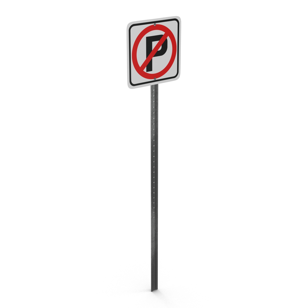 No Parking Sign 2 3D