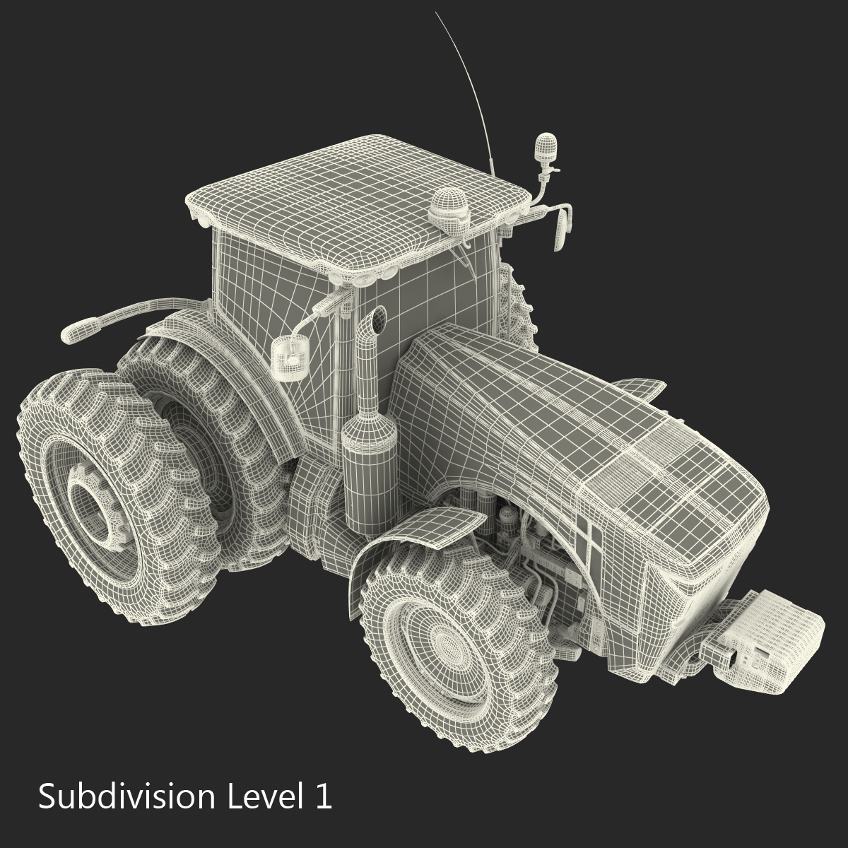 3D Tractor John Deere 8285R Rigged