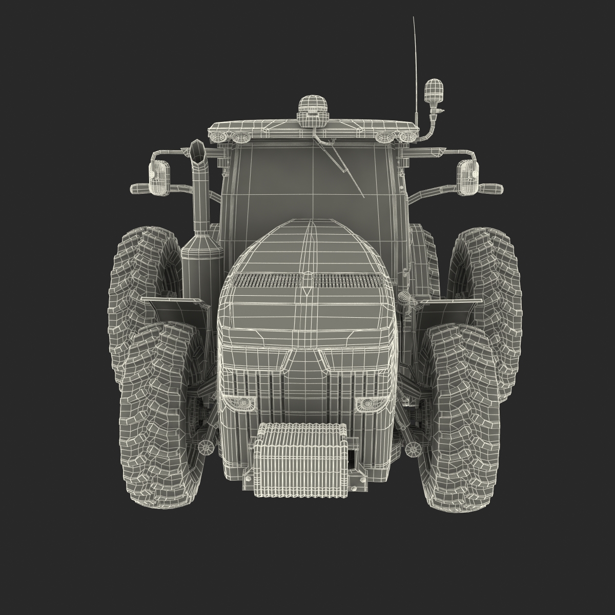 3D Tractor John Deere 8285R Rigged