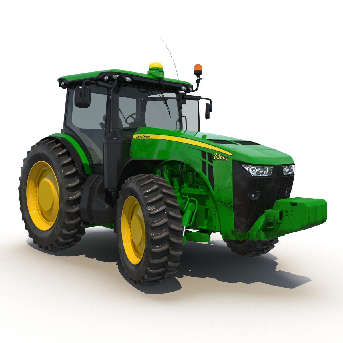 3D Tractor John Deere 8335R Rigged