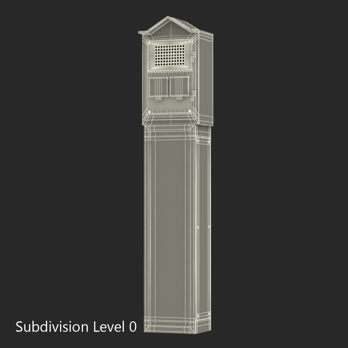 3D New York Fire and Police Call Box model